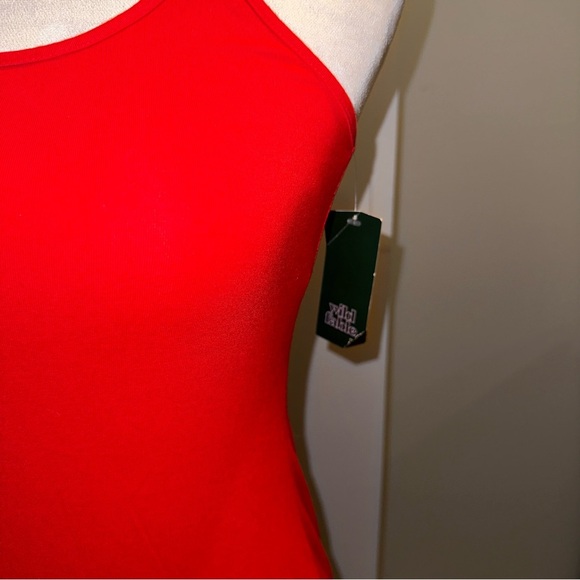 NWT Wild Fable Red Bodycon Dress with Small Slit - Size Medium - Picture 7 of 9